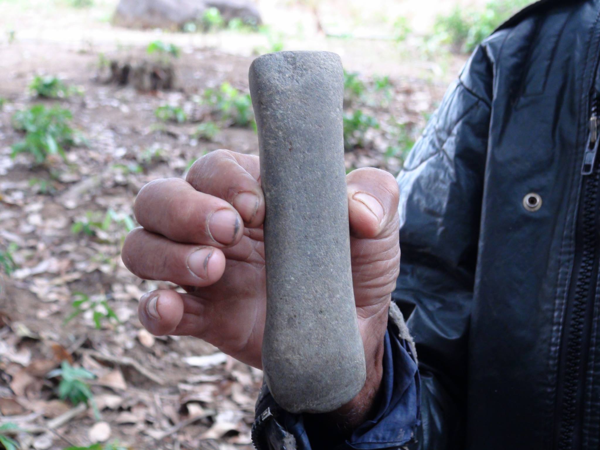 Foto Joaquim Cunha - Artefato Litico -  linha 172 sul - Rolim De Moura.jpg