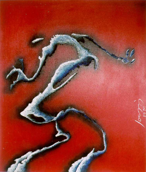 2000 - O fauno - graffiti s tela.jpg