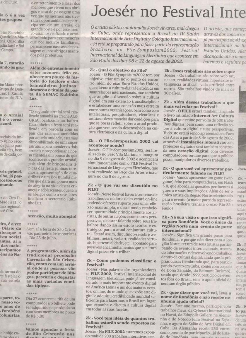2002 - Jornal Alto Madeira 01 - FILE-SP.jpg