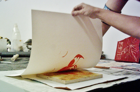 62 - a impressão da primeira matriz.JPG