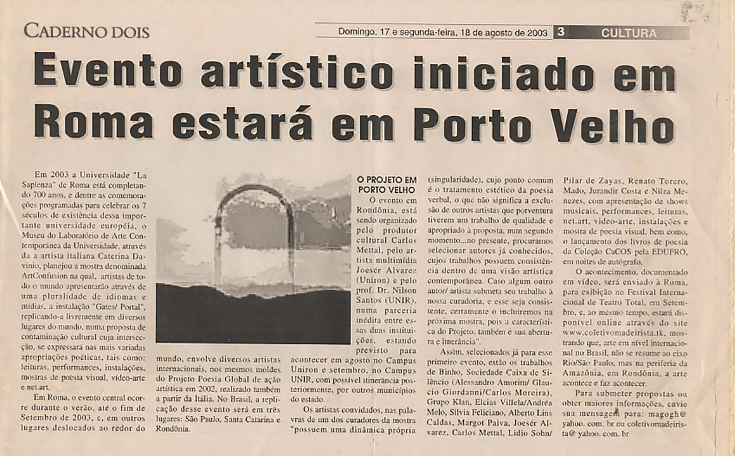 2003 - Jornal Alto Madeira - Projeto International Art Confusion.jpg
